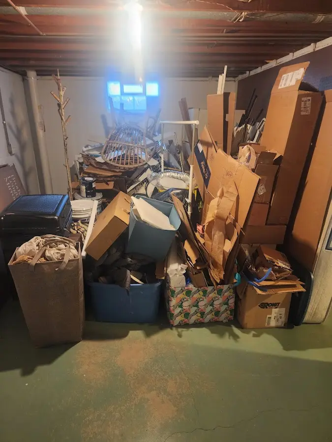 Roll-off dumpster container at job site for Construction Dumpster Rental in Hendersonville